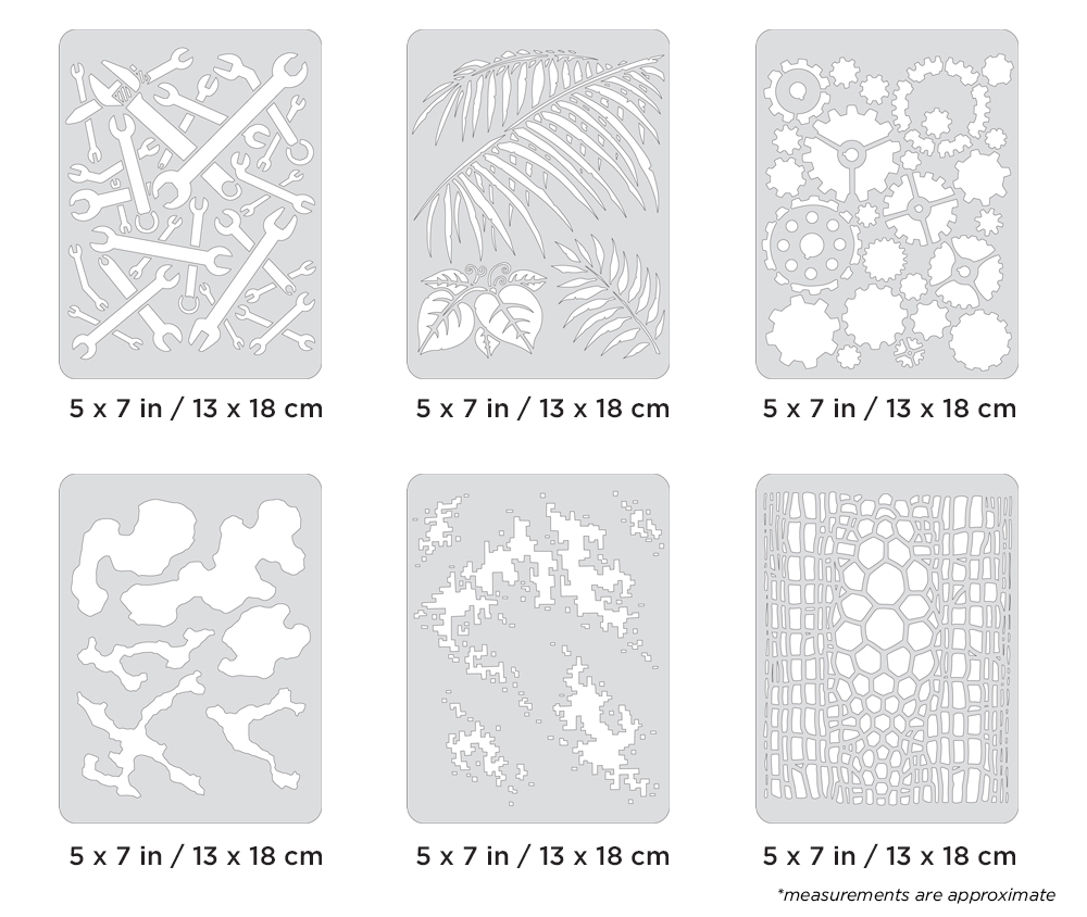 ARTOOL FH FX4 28 FX4 Set (6 pcs.) Freehand Airbrush Templates by Craig Fraser (200463)